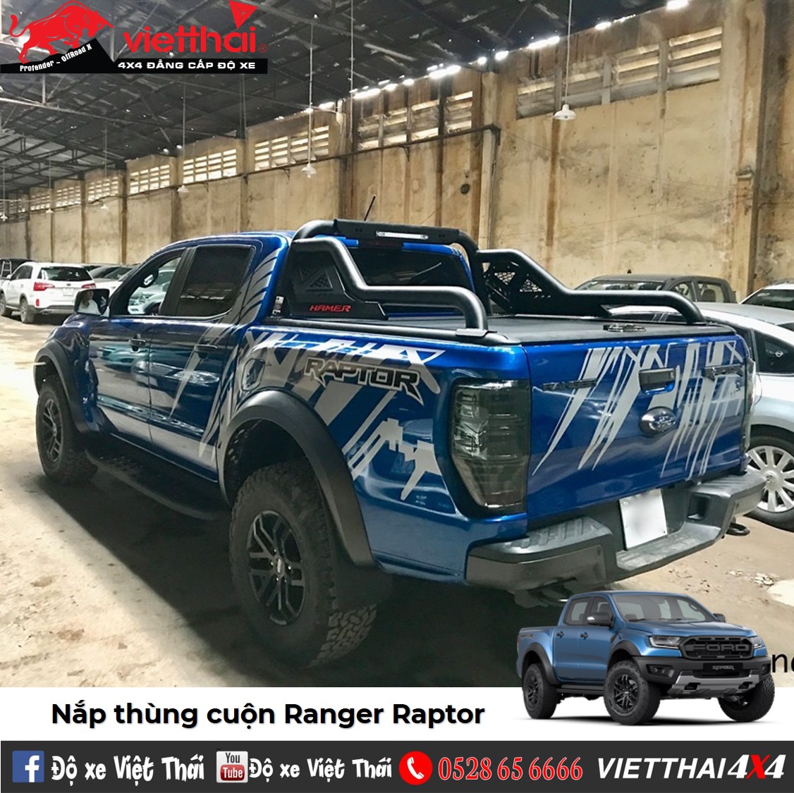 Nắp thùng cuộn Ranger Raptor- Roller Lid